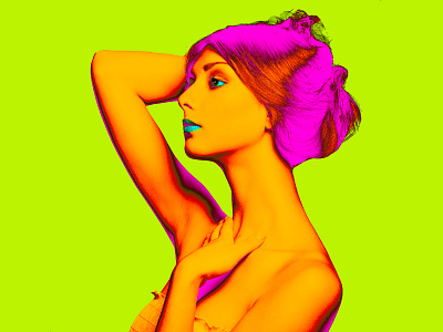 Fashion Photography. Color Manipulation. blue color cyan fashion fashion design magenta neon photography photoshop pink yellow