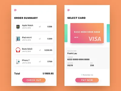 Daily Ui #002 credit card checkout card checkout daily ui ux