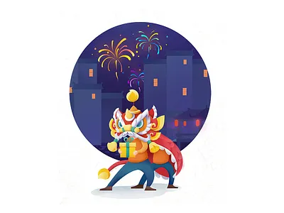 Happy new year illustration