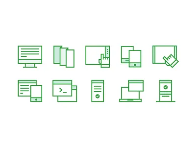 Application development icons