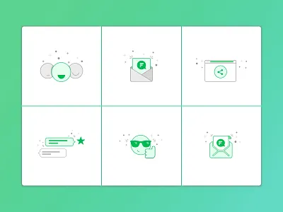 Empty State Icons chat emptystate group icon illustration mail product