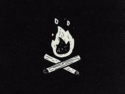 Campfire Icon design doodle icon illustration sketch