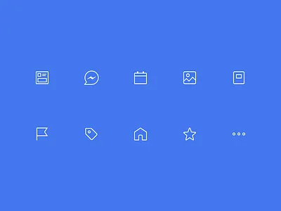 Facebook Iconography facebook iconography interface redesign ui