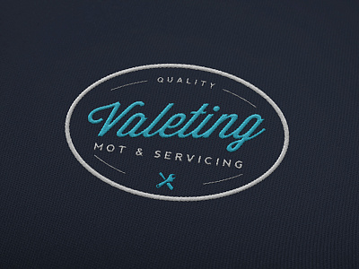 Car Valet and Service Logo car embroidered logo service valet