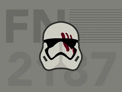 FN-2187 Jakku Aftermath fn 2817 illustration star wars storm trooper the force awakens traitor typography vector