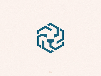 Lion Mark brand branding geometric hexagon identity line lion logo mark minimal modern symbol