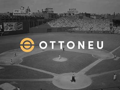 Main Ottoneu Logo baseball football logo simple