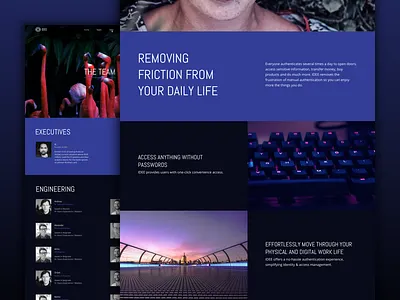 Website sprints are fun! application blue dark full width fun minisite responsive security startup web website