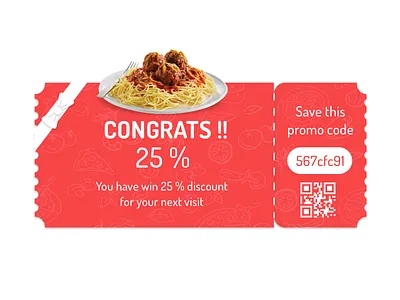 19.Redeem Coupon coupon daily food red ui