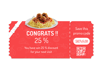 19.Redeem Coupon coupon daily food red ui