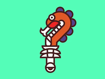 Xiucoatl aztec mexico snake sword thunder weapon