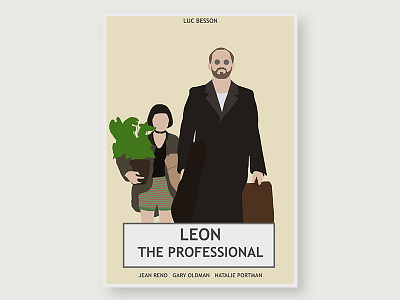 Leon The Professional - Simplistic Movie Poster #1 leon the professional movie poster simplistic