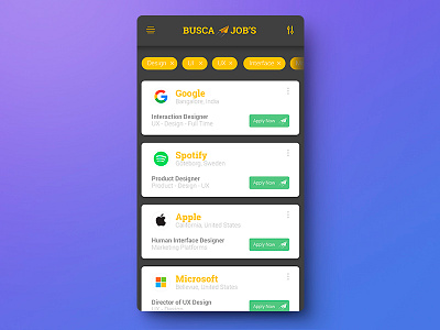 Daily UI 050 - Job Listing 050 challenge dailyui job listing