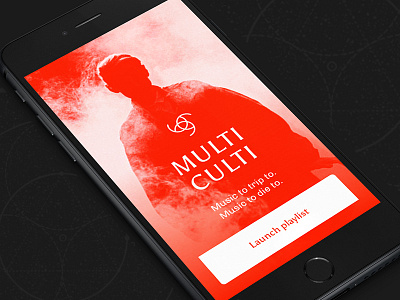 Music App app dark evil iphone mobile music red responsive spotify ui ux web