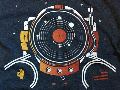 Waxtronaut illustration shirt the okay see