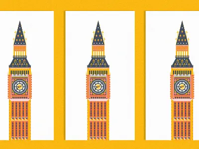 Big Ben big ben building clock europe illustration london pattern tower travel uk