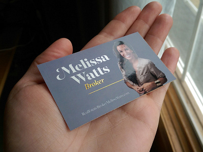 Business Card Design for a Broker. UV Spot & Foil broker business card foil real estate type uv