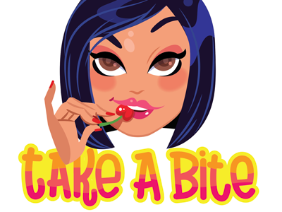 Take a Bite chat demi freelance icon imessage levato messenger singer sticker