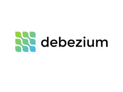 Debezium data gradient logo mark open source red hat software stream water