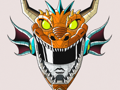 Mecha-Diablico behance design devil diablico folklore mask panama ranger robot vector