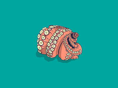 Tentacle-y drawing ocean octopus squid tentacles vector