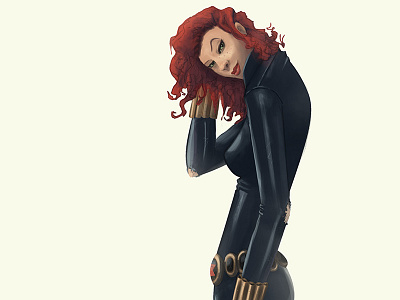 Black Widow avengers black widow portrait woman