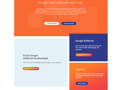A lil something blue marketing page orange