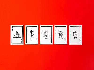 Deck Of Cards photograph art branding cards deck design illuminati illustration line single line