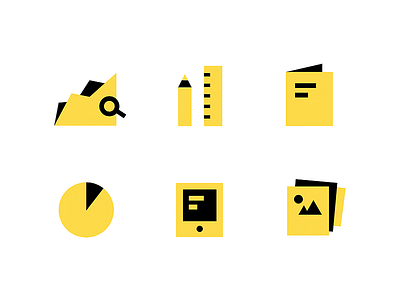 Original Icons bold branding duotone icons yellow