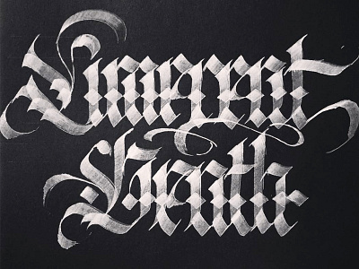 Limerent Death Blackletter abstract blackletter calligraffiti fraktur gothic handlettering handwritten pattern script type typography