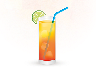 Delicious ice cold summer drink colors drink glass illustration lime orange summer visual yellow