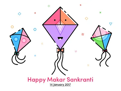 Happy Kite Festival colors design graphic iconic icons illustration kite vector