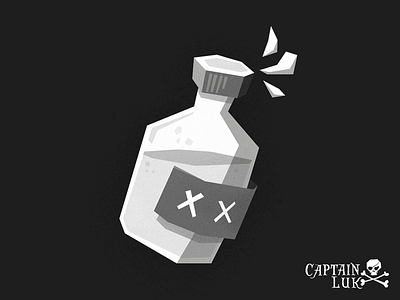 Captain Luk captain icon pirates polygon rum sketch vector