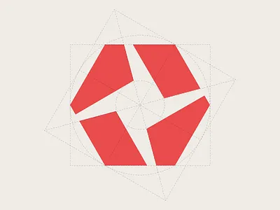 A logo brand construction guides icon logo