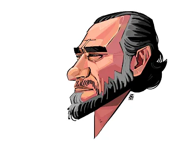 Day Twenty four. Bukowsky art character design digital draw illustration novelember portrait writer