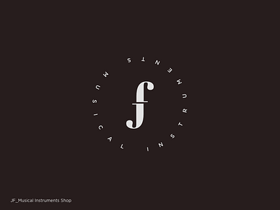 JF Logo brand branding flat icon identity instruments lettering logo logotype music typography verbicon