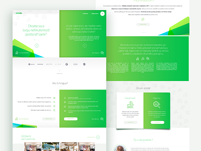 Estate Landing Page WIP design elegant estate green landing web white