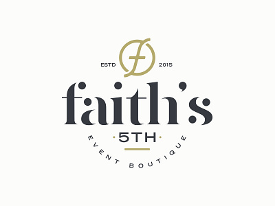 Faiths 5th Exploration badge boutique event event planning fancy feminine icon monogram typography