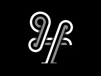 4 4 black white halftone number steve bullock typography