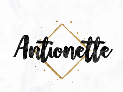 Antionette boutique logo branding package creative logo custom logo design floral logo handwritten logo logo design signature logo simple logo