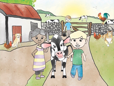 Farm Safety Book book design education farm illustration safety