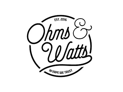 Ohms and Watts brand logo ohmsandwatts vape vaping