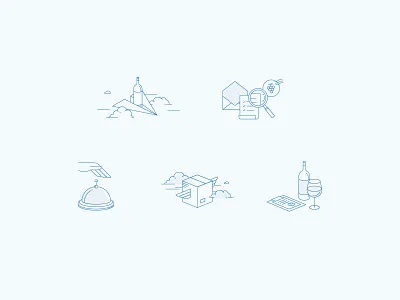Verve Illustration iconography icons illustration line illustration ui wine