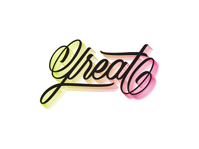 Great colors drawing great illustrator lettering letters type typography vector