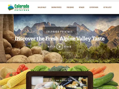 Colorado Potatoes UX & UI animation b2b farming food manufacturing ui ux