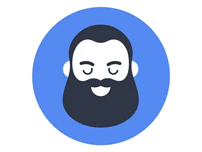 Avatar avatar beard character design face icon illustration portrait vector
