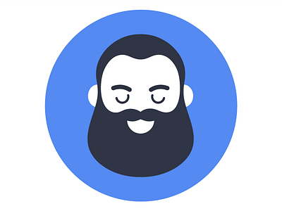 Avatar avatar beard character design face icon illustration portrait vector