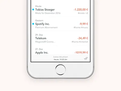 Toolbar Info banking fintech info outbank payments sketch toolbar ui ux