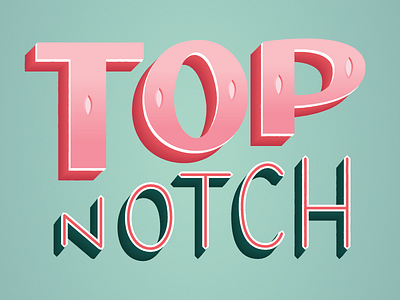 Top Notch hamilton handlettering handtype lettering top notch type typography