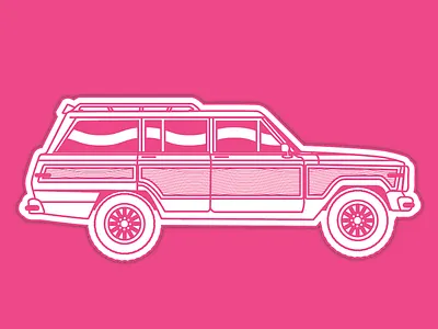 Dribbble Swagoneer adobe illustrator automotive car debut icon illustration jeep vector wagoneer